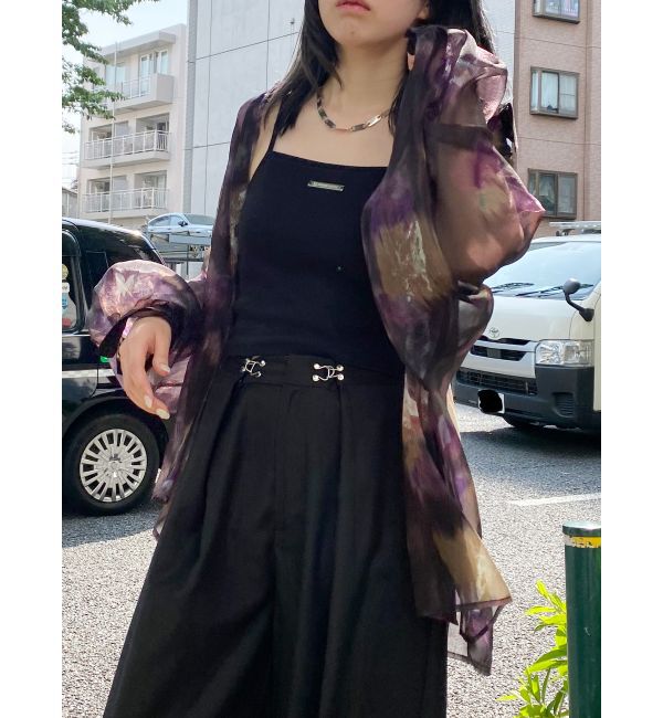 MURUA「ボリュームスリーブシャイニーシアーシャツ」|シャツ・ブラウス|