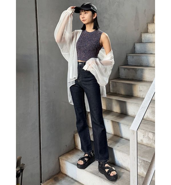 MURUA「ボリュームスリーブシャイニーシアーシャツ」|シャツ・ブラウス|