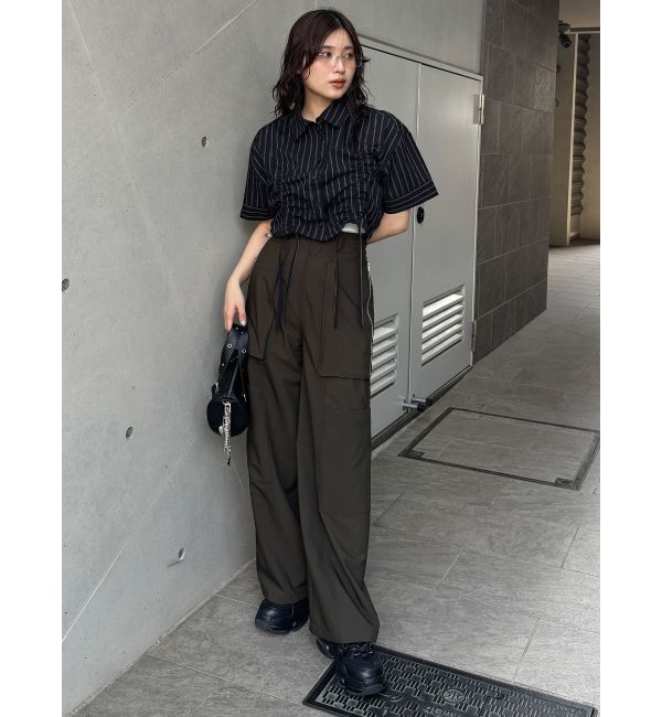 MURUA「バイカラーシャーリングシャツ」|シャツ・ブラウス|