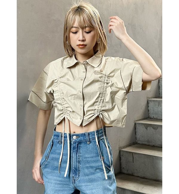 MURUA「バイカラーシャーリングシャツ」|シャツ・ブラウス|