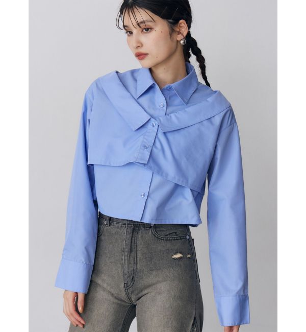 MURUA「レイヤードマルチウェイシャツ」|シャツ・ブラウス|ブルー