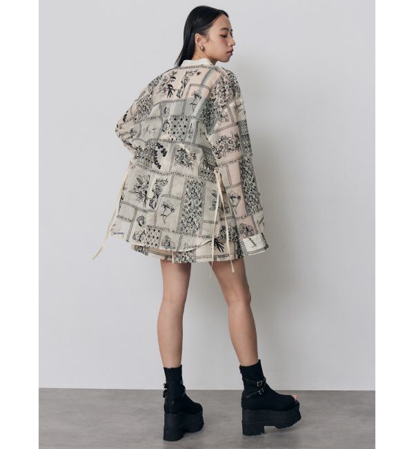 MURUA「ウエストドロストシアーレースシャツ【セットアップ着用可】」|シャツ・ブラウス|