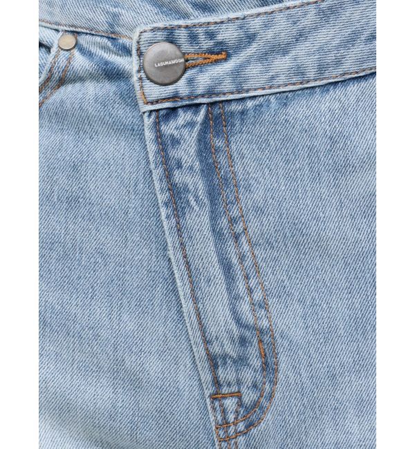 LAGUNAMOON「ウエストアシンメトリーデニムパンツ」|デニム|