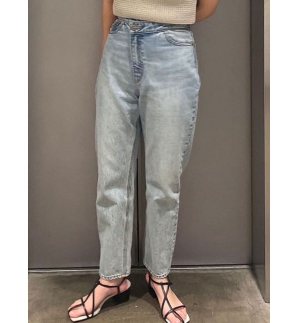 LAGUNAMOON「ウエストアシンメトリーデニムパンツ」|デニム|