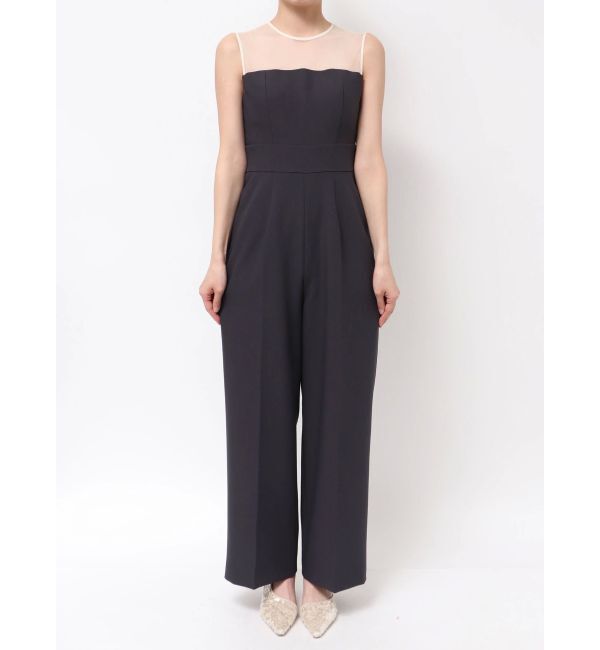 LAGUNAMOON「LADYチュールオフショルパンツドレス」|ワンピース|