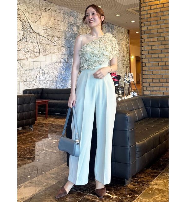 LAGUNAMOON「LADYチュールオフショルパンツドレス」|ドレス|