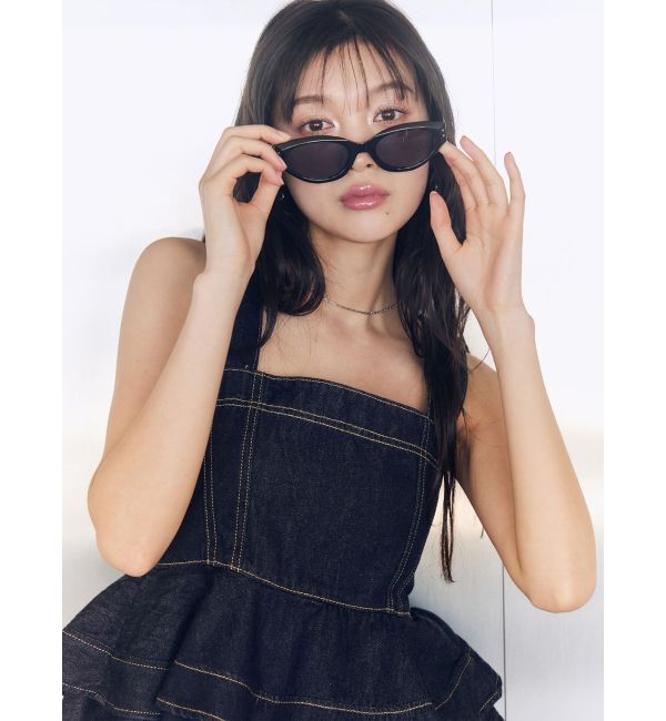 LAGUNAMOON「デニムペプラムキャミソール」|キャミソール|