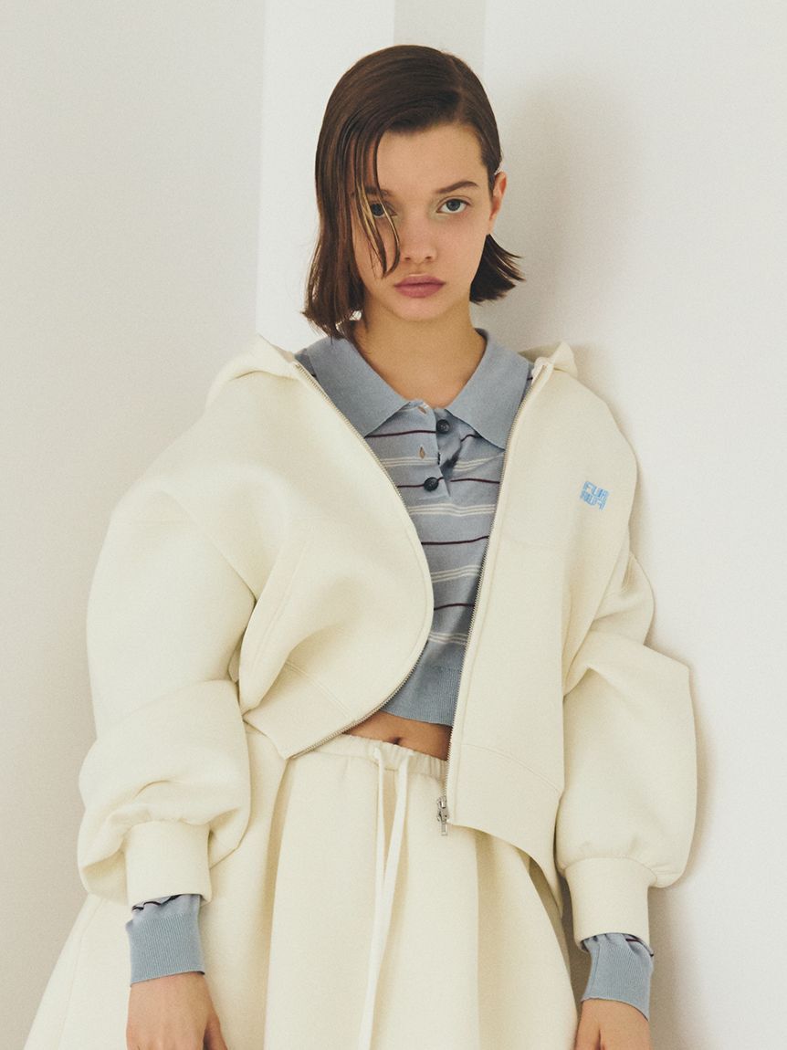 FURFUR「【WEB・一部店舗限定カラー】ロゴ刺繍ジップアップフーディー」|パーカー|