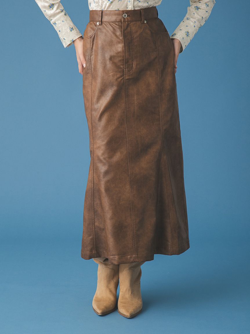 FURFUR「マルチマテリアルマーメイドスカート」|スカート|