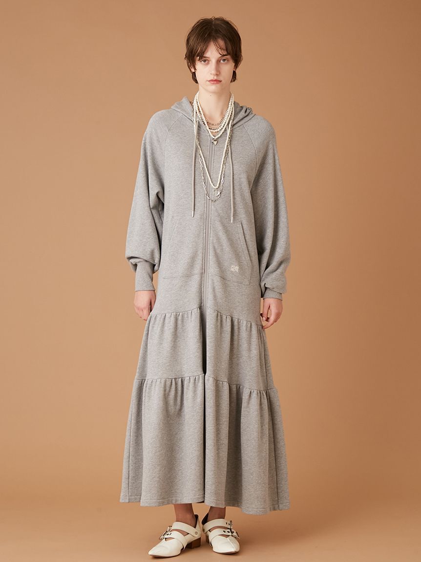 FURFUR「フーディーティアードワンピース」|ワンピース|GRY