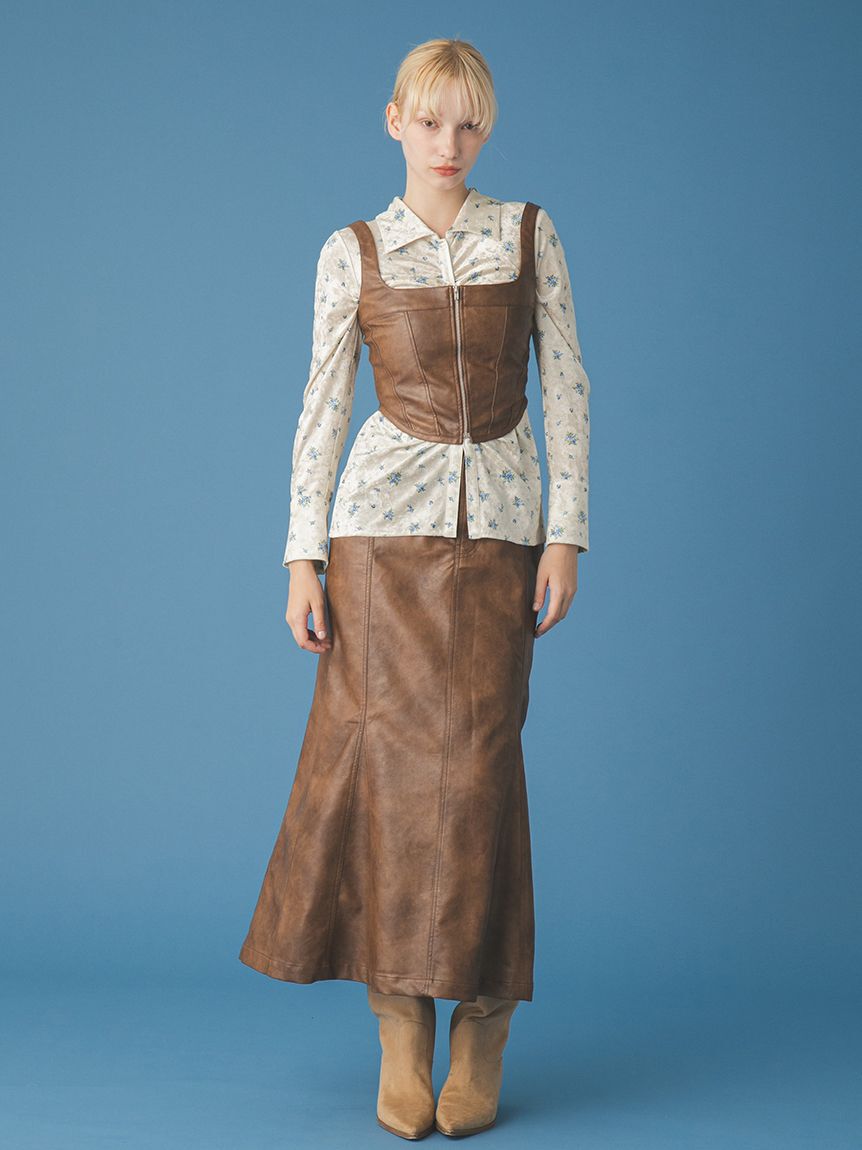 FURFUR「ソフトタッチオリジナルフローラルシャツ」|シャツ・ブラウス|