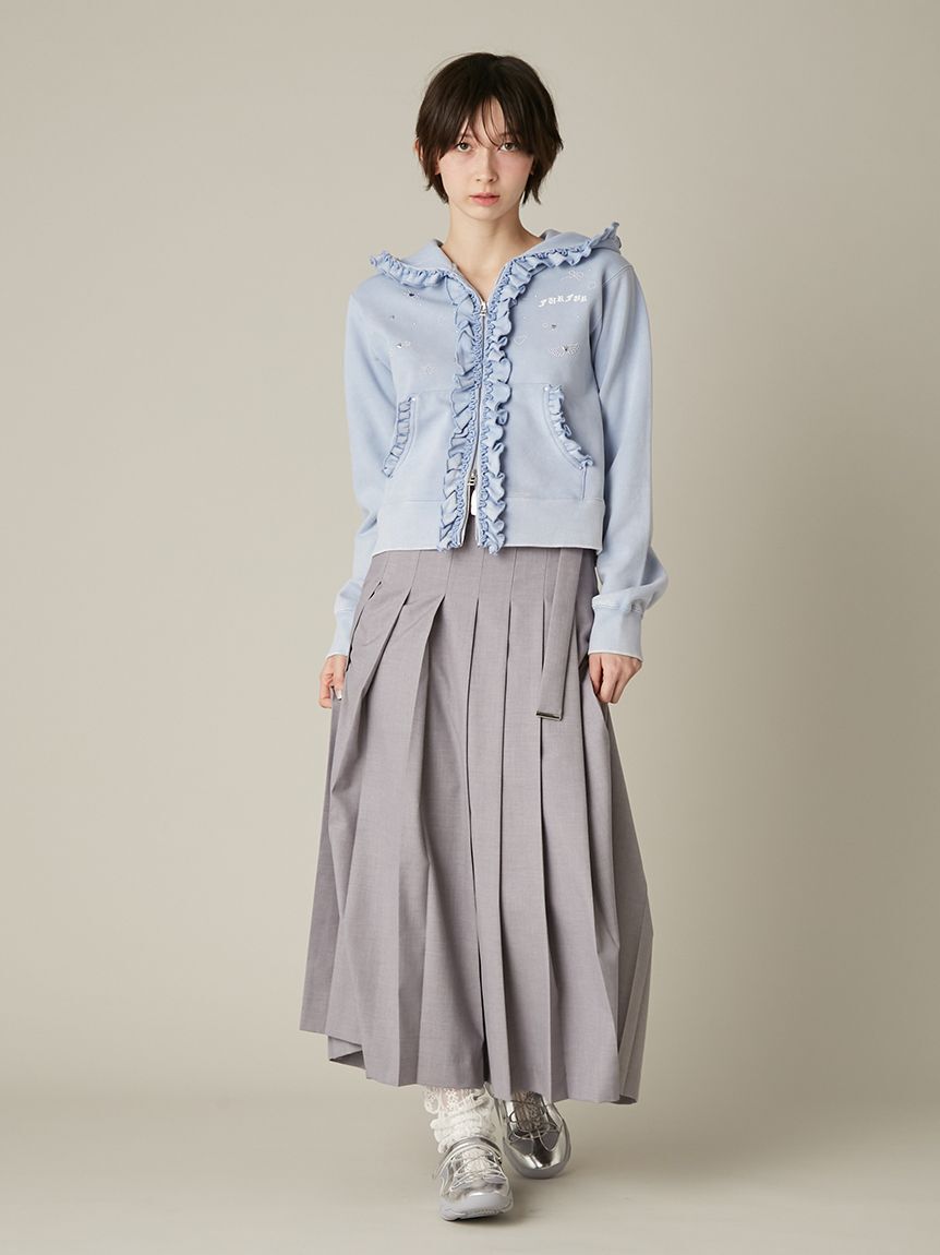FURFUR「フリルジップアップフーディー」|パーカー|