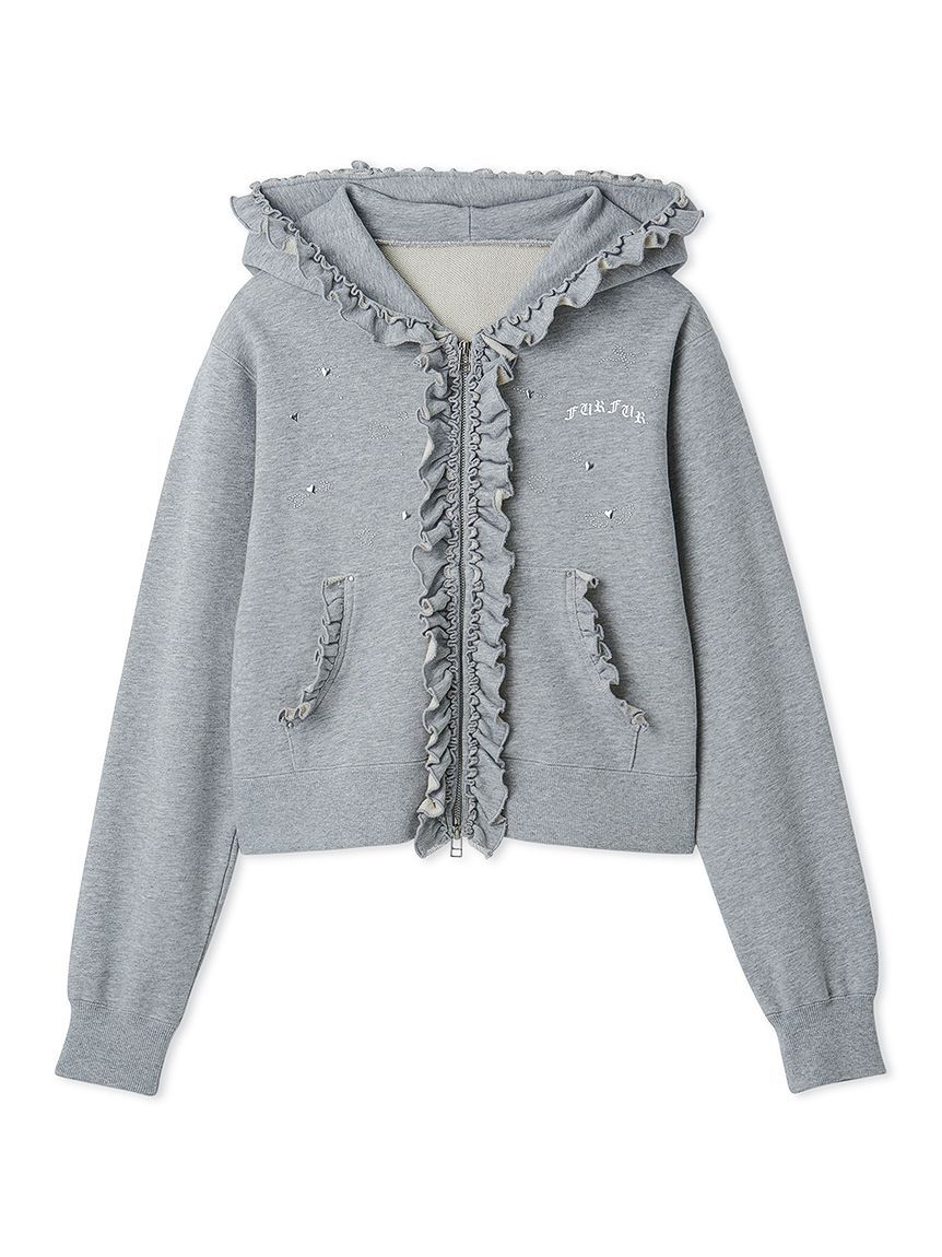 FURFUR「フリルジップアップフーディー」|パーカー|