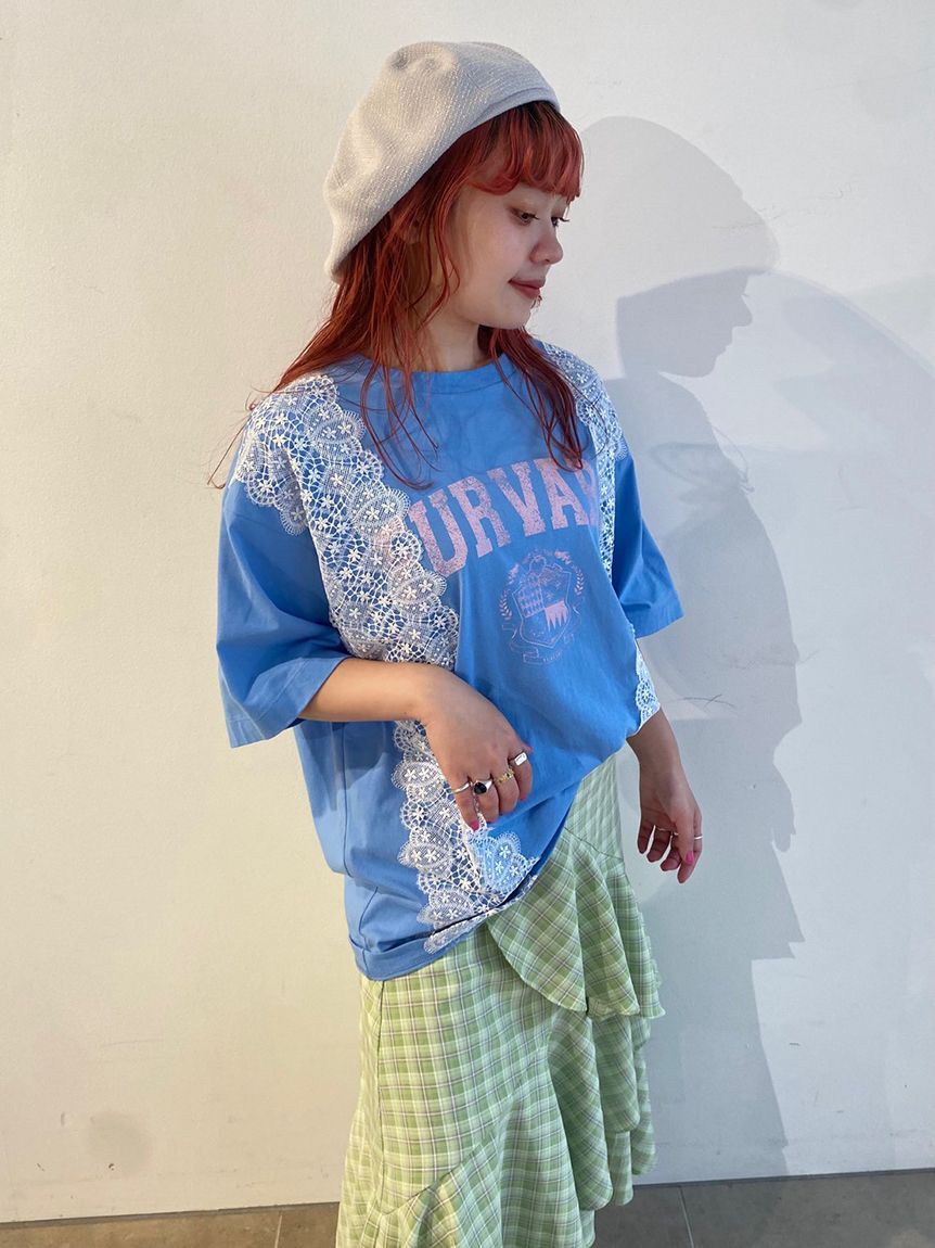 FURFUR「リメイクデザインレースTシャツ」|Tシャツ・カットソー|