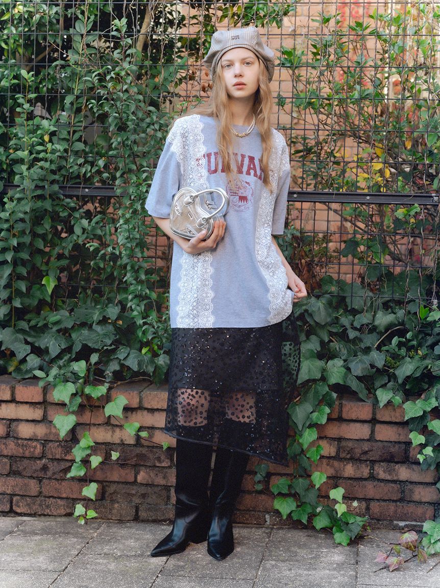 FURFUR「リメイクデザインレースTシャツ」|Tシャツ・カットソー|