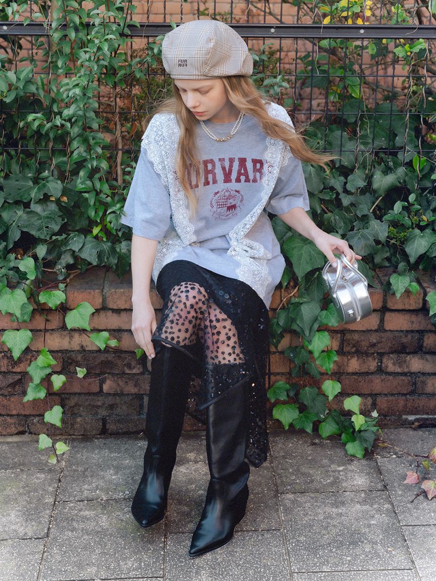 FURFUR「リメイクデザインレースTシャツ」|Tシャツ・カットソー|