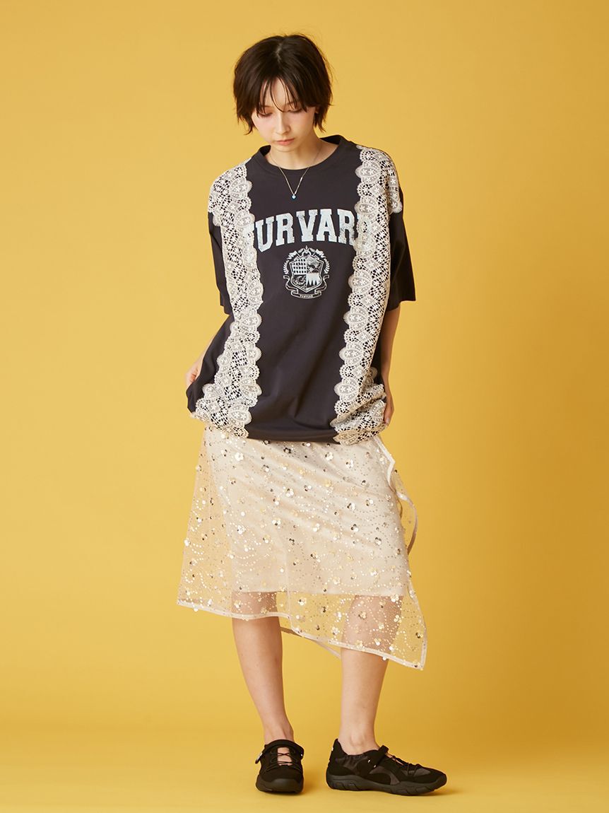 FURFUR「リメイクデザインレースTシャツ」|Tシャツ・カットソー|