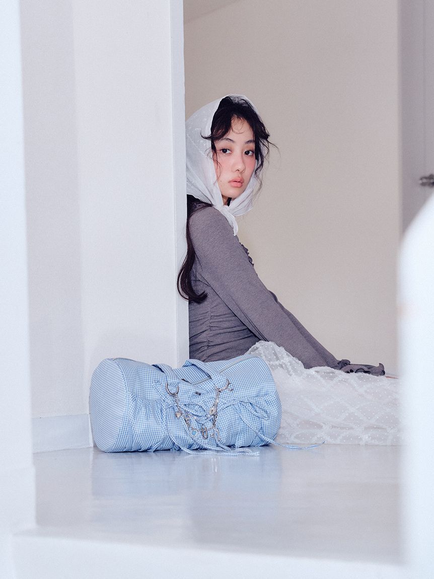 FURFUR「【WEB限定カラー】リボンドラムバッグ」|ショルダー・メッセンジャー|