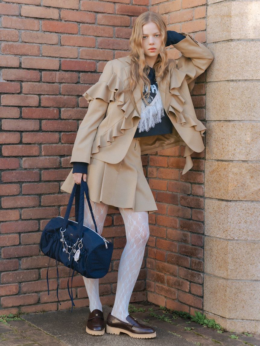 FURFUR「【WEB限定カラー】リボンドラムバッグ」|ショルダー・メッセンジャー|