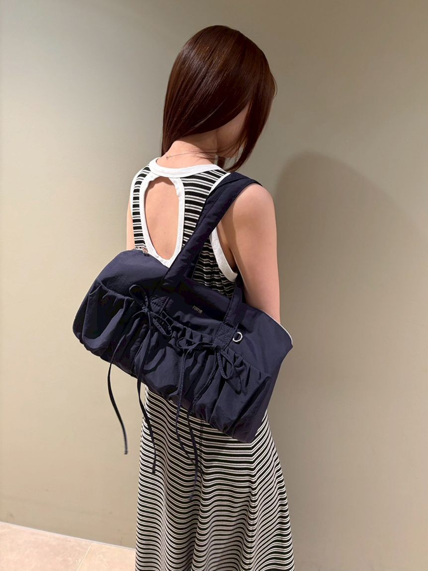 FURFUR「【WEB限定カラー】リボンドラムバッグ」|ショルダー・メッセンジャー|