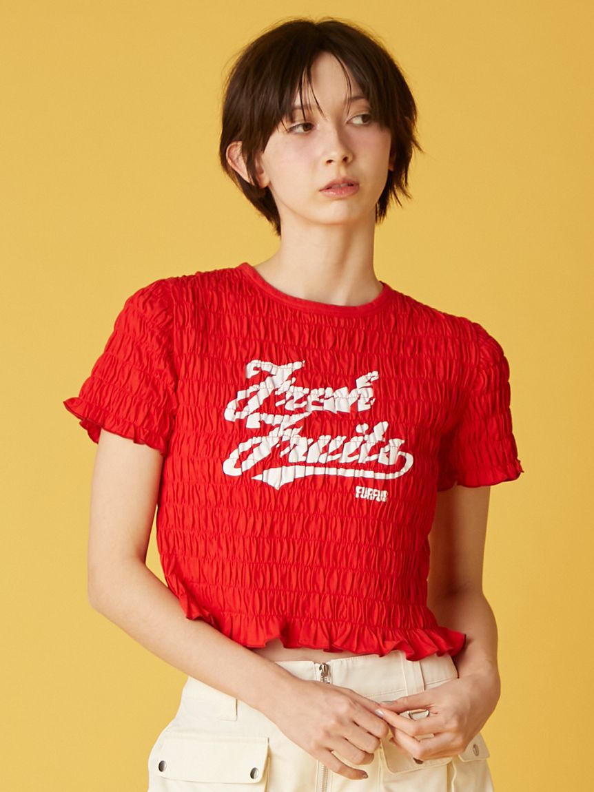 FURFUR「フルーツモチーフシャーリングTシャツ」|Tシャツ・カットソー|