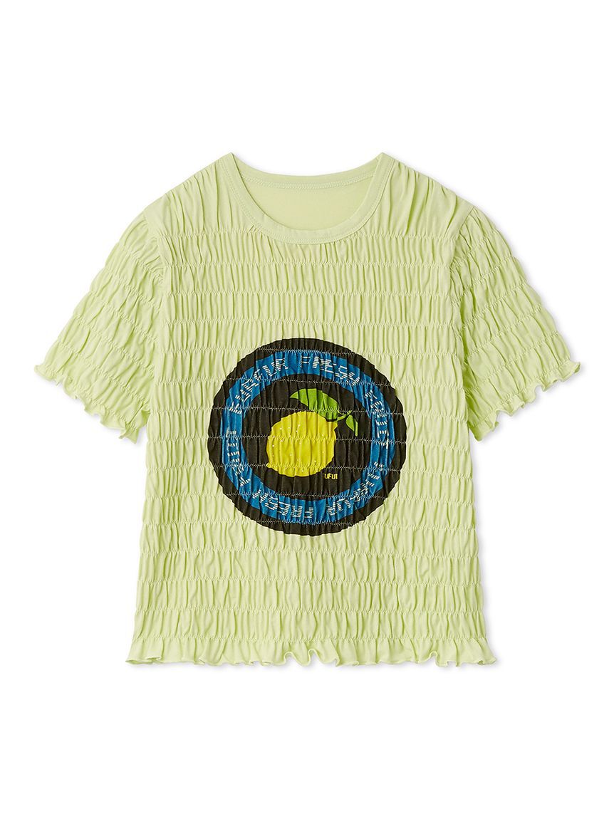 FURFUR「フルーツモチーフシャーリングTシャツ」|Tシャツ・カットソー|LIME