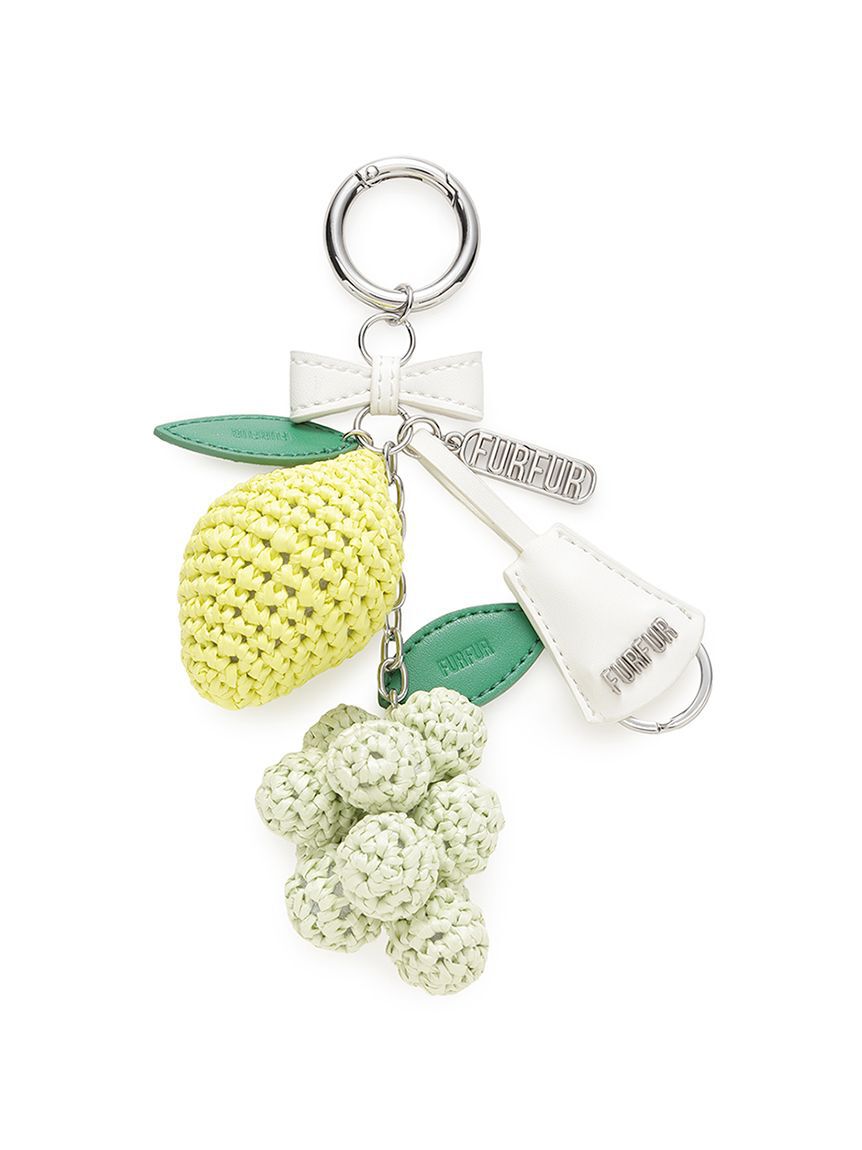 FURFUR「ラフィアモチーフミックスチャーム」|キーケース|MNT