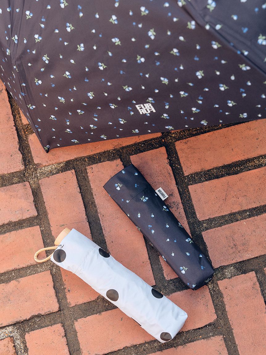 FURFUR「【FURFUR&times;PROTECT U】晴雨兼用折り畳み日傘 (ドット柄・小花柄）」|傘|