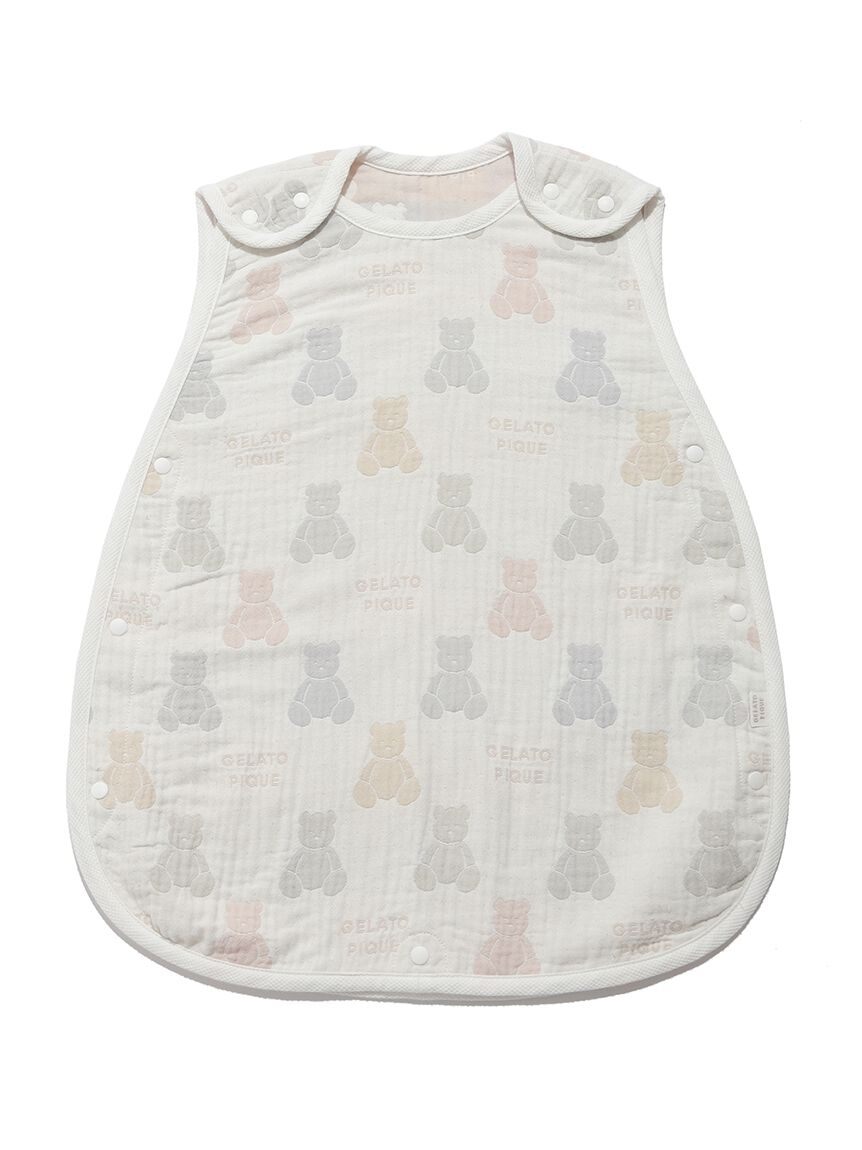 GELATO PIQUE KIDS & BABY「【BABY】ベア３重ガーゼスリーパー」|スタイ|