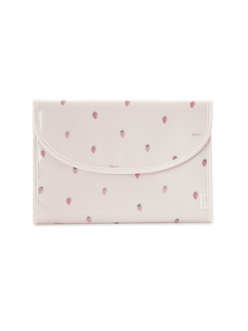 gelato pique「ストロベリー柄母子手帳ケースL」|マタニティ・ママグッズ|