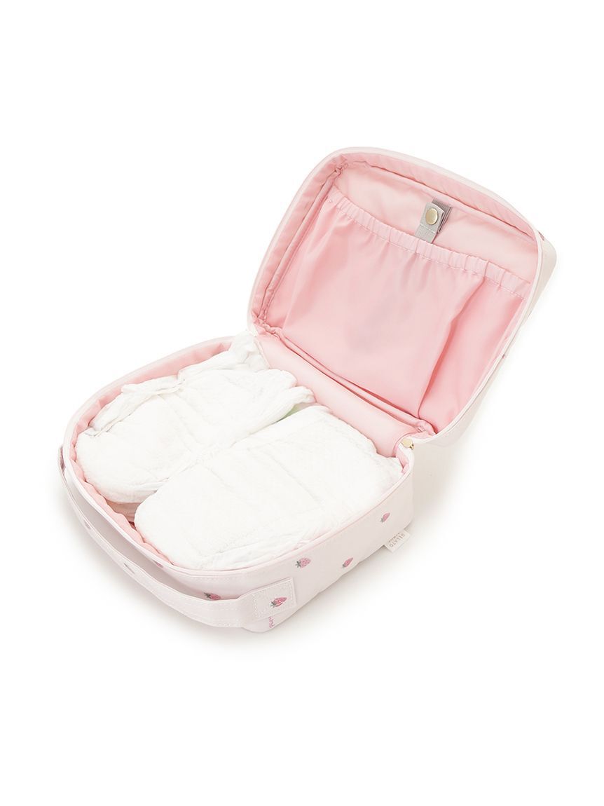 gelato pique「ストロベリー柄おむつポーチ」|マタニティ・ママグッズ|