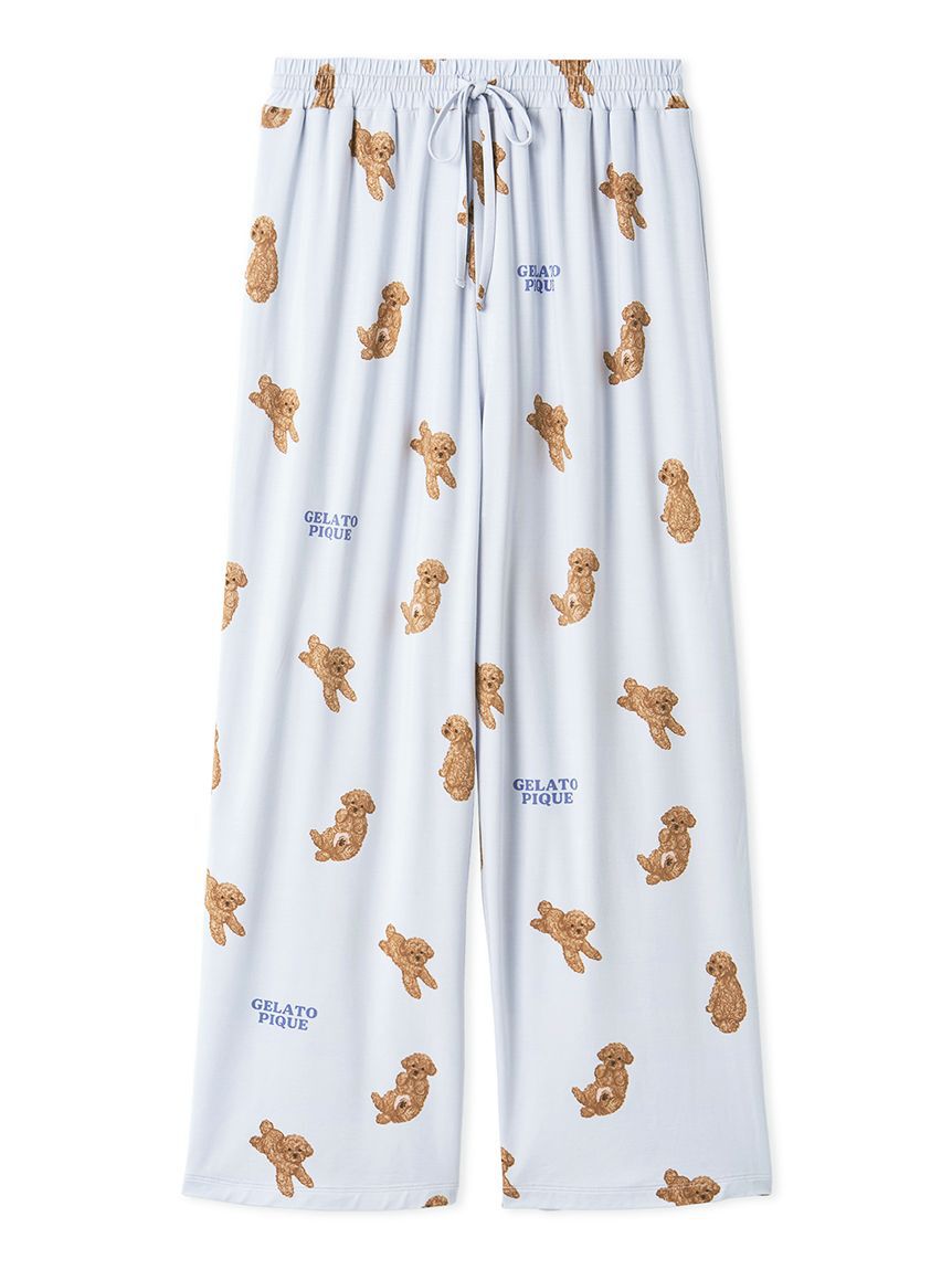 gelato pique「ドッグ柄ロングパンツ」|ルームウェア|