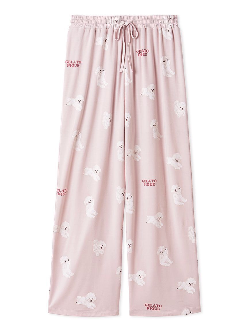 gelato pique「ドッグ柄ロングパンツ」|ルームウェア|