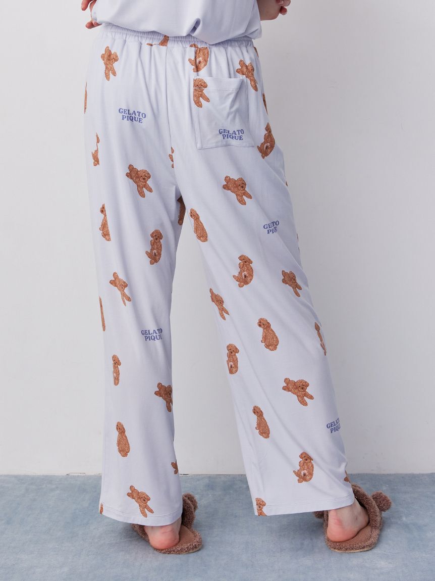 gelato pique「ドッグ柄ロングパンツ」|ルームウェア|