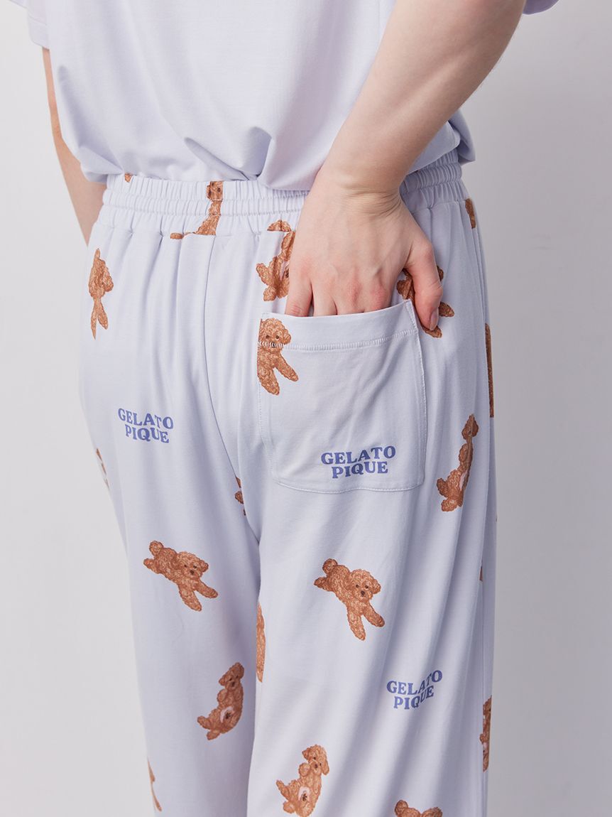 gelato pique「ドッグ柄ロングパンツ」|ルームウェア|