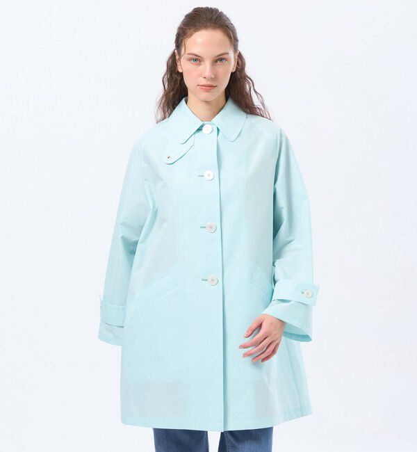 MACKINTOSH PHILOSOPHY「【WELBURY(ウェルべリー)】レインウェザークロス製」|ステンカラーコート|ブルー