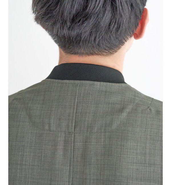 ikka「【雑誌MonoMax4月号掲載】イージーケアリネンライクブルゾン」|ブルゾン・スタジャン|