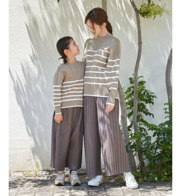 ikka kids「【親子コーデ】スエード風プリーツパンツ（120~160cm）」|その他|