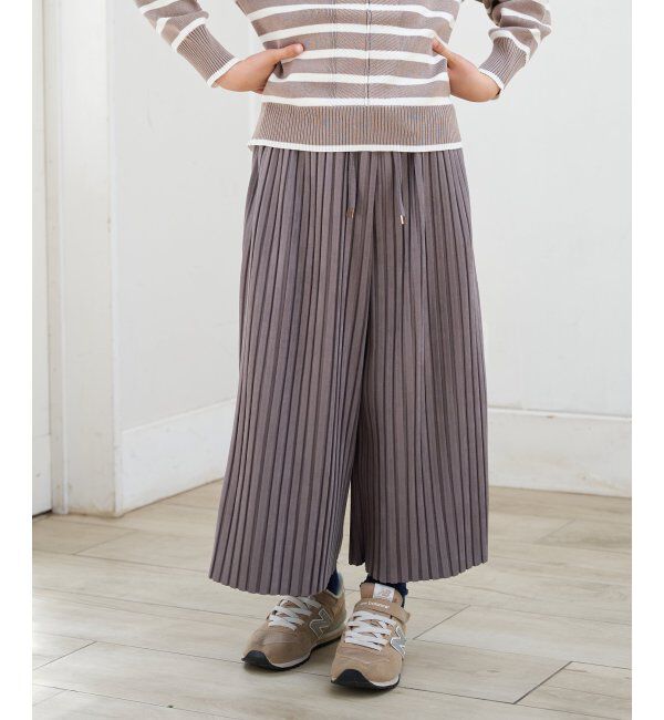 ikka kids「【親子コーデ】スエード風プリーツパンツ（120~160cm）」|その他|