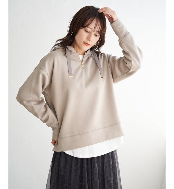 ikka「GOKU楽 鹿の子ダンボールパーカー」|パーカー|