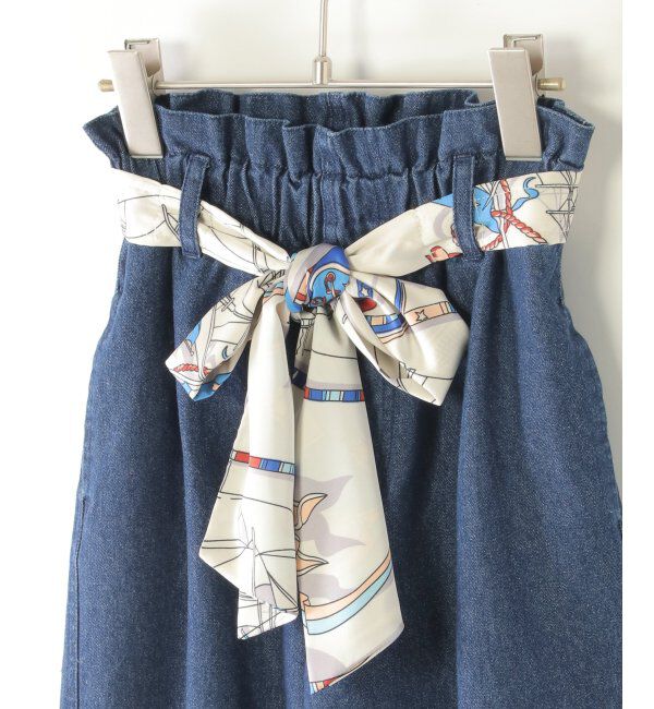 ikka kids「スカーフベルト付きバレルデニムパンツ」|その他|