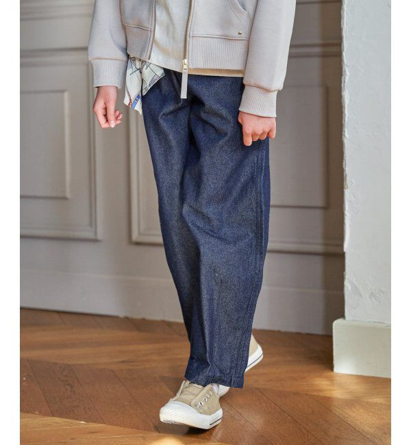 ikka kids「スカーフベルト付きバレルデニムパンツ」|その他|