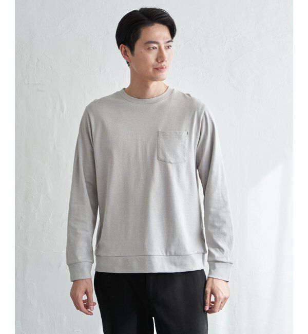 ikka「【雑誌MonoMax4月号掲載】DRYダンボールWフェイストレロンT「小泉孝太郎さん着用モデル」」|Tシャツ・カットソー|