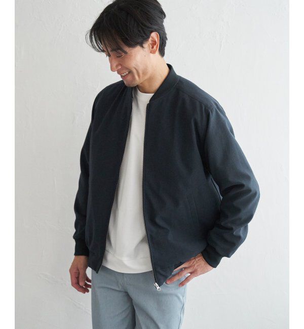 ikka「2wayライナー付きリブブルゾン」|ブルゾン・スタジャン|