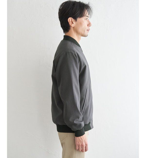 ikka「2wayライナー付きリブブルゾン」|ブルゾン・スタジャン|