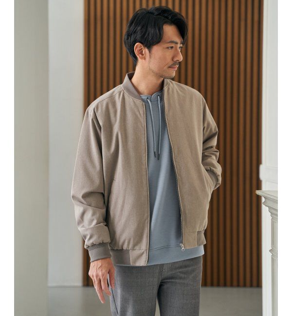 ikka「2wayライナー付きリブブルゾン」|ブルゾン・スタジャン|