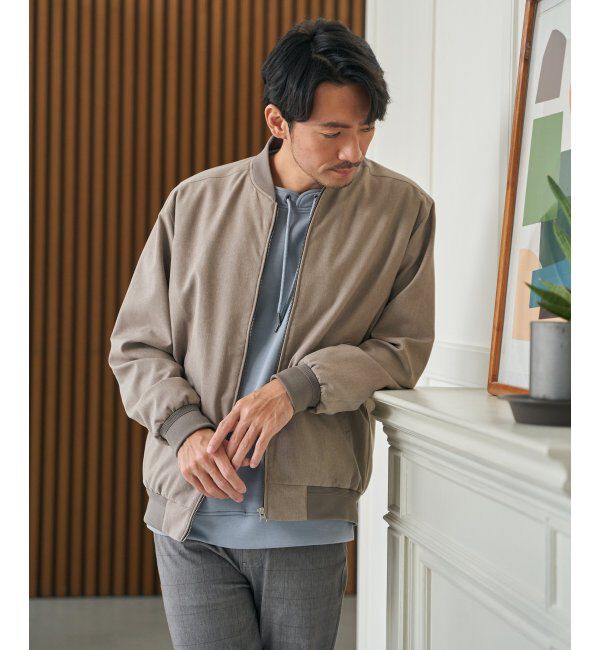 ikka「2wayライナー付きリブブルゾン」|ブルゾン・スタジャン|