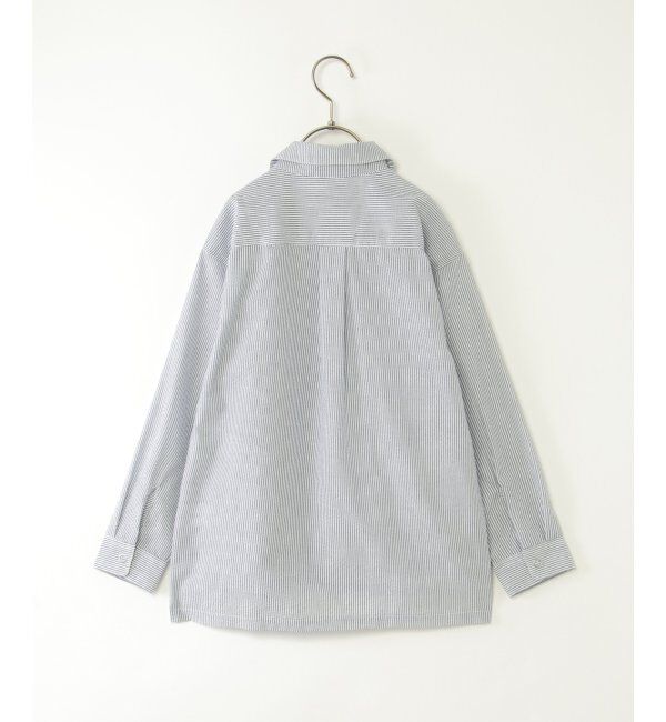 ikka kids「【親子コーデ】サッカースナップシャウター（110~160cm）」|シャツ・ブラウス|