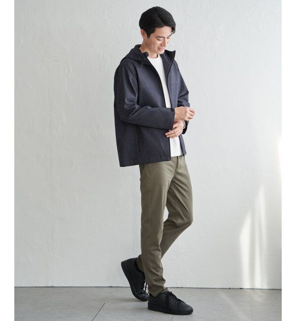 ikka「【雑誌MonoMax4月号掲載】撥水メランジ ジップマウンテンパーカー「小泉孝太郎さん着用モデル」」|ブルゾン・スタジャン|