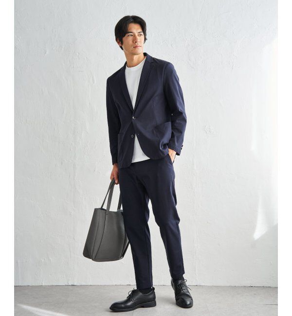 IKKA LOUNGE「【雑誌MonoMax4月号掲載】GOKU楽ワークポンチイージーパンツ「小泉孝太郎さん着用モデル」」|スラックス|